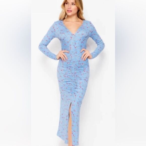 NWT Velvet Torch Midi Dress Floral Nordstrom Sz XL - Picture 2 of 5